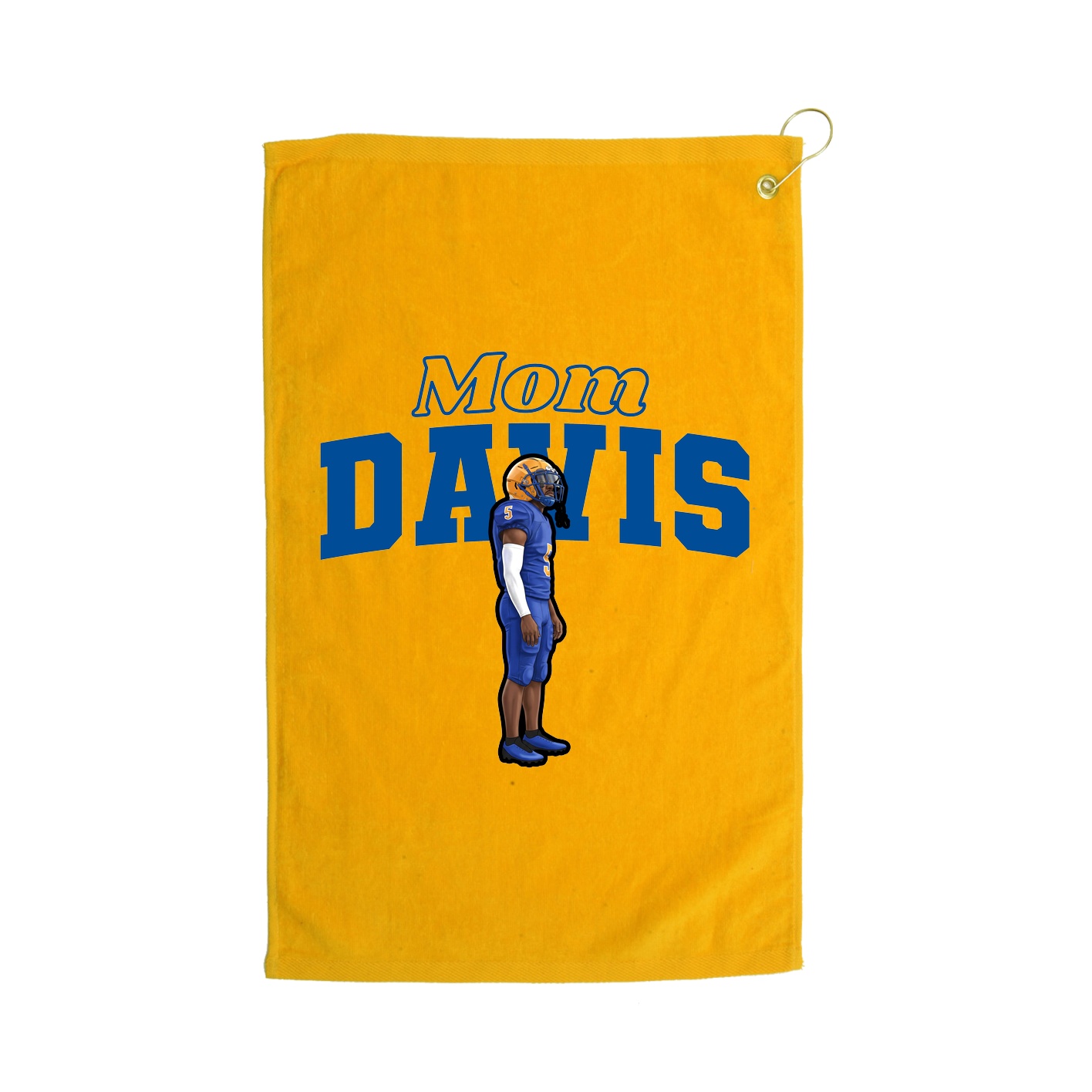 Golf Towel — Mothers Day Block in Gold