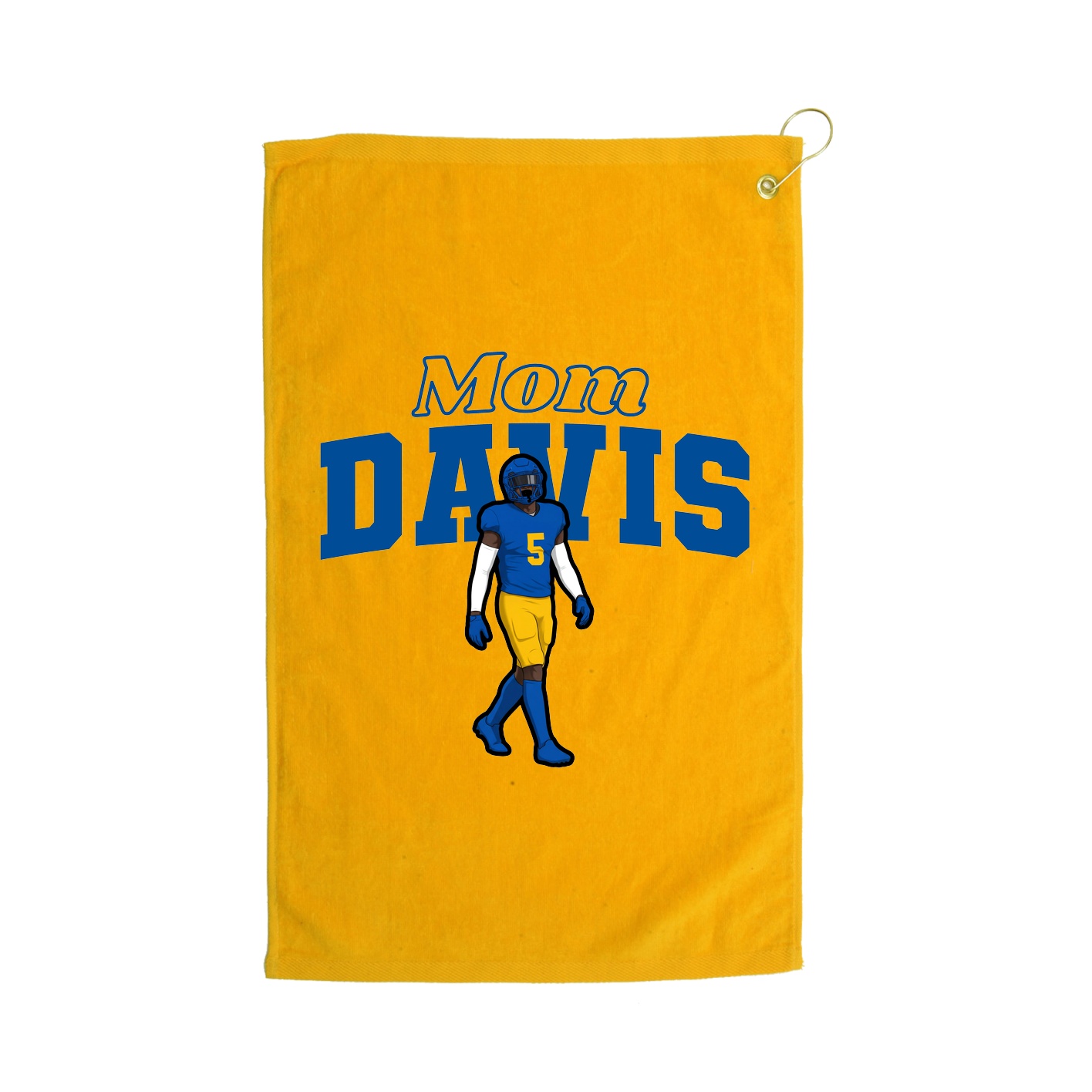 Golf Towel — Mothers Day Block in Gold