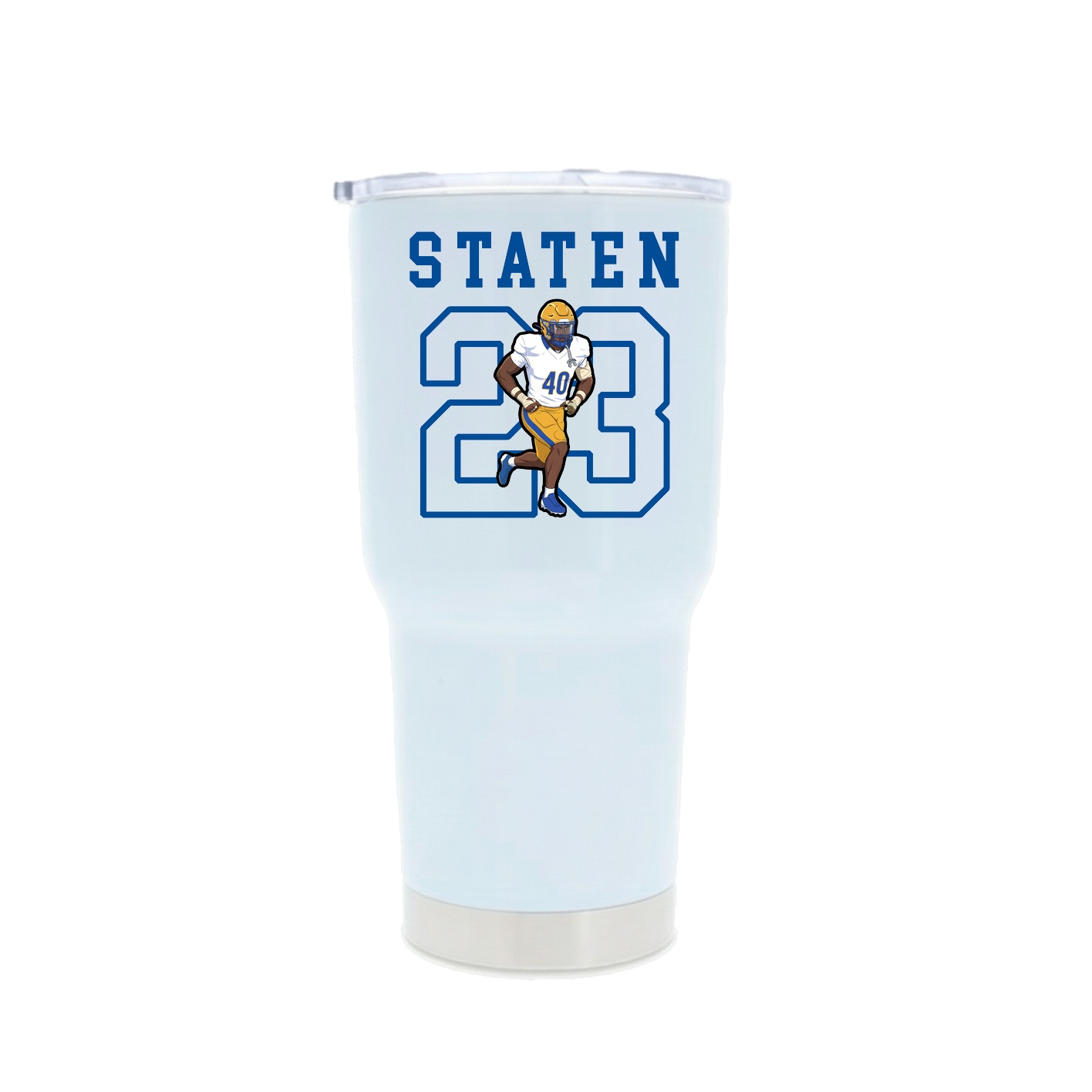 30oz Stainless Steel Tumbler — Shirsey in White