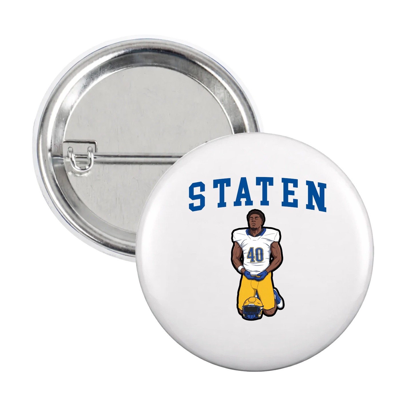 Game Day Button — Shirsey in White