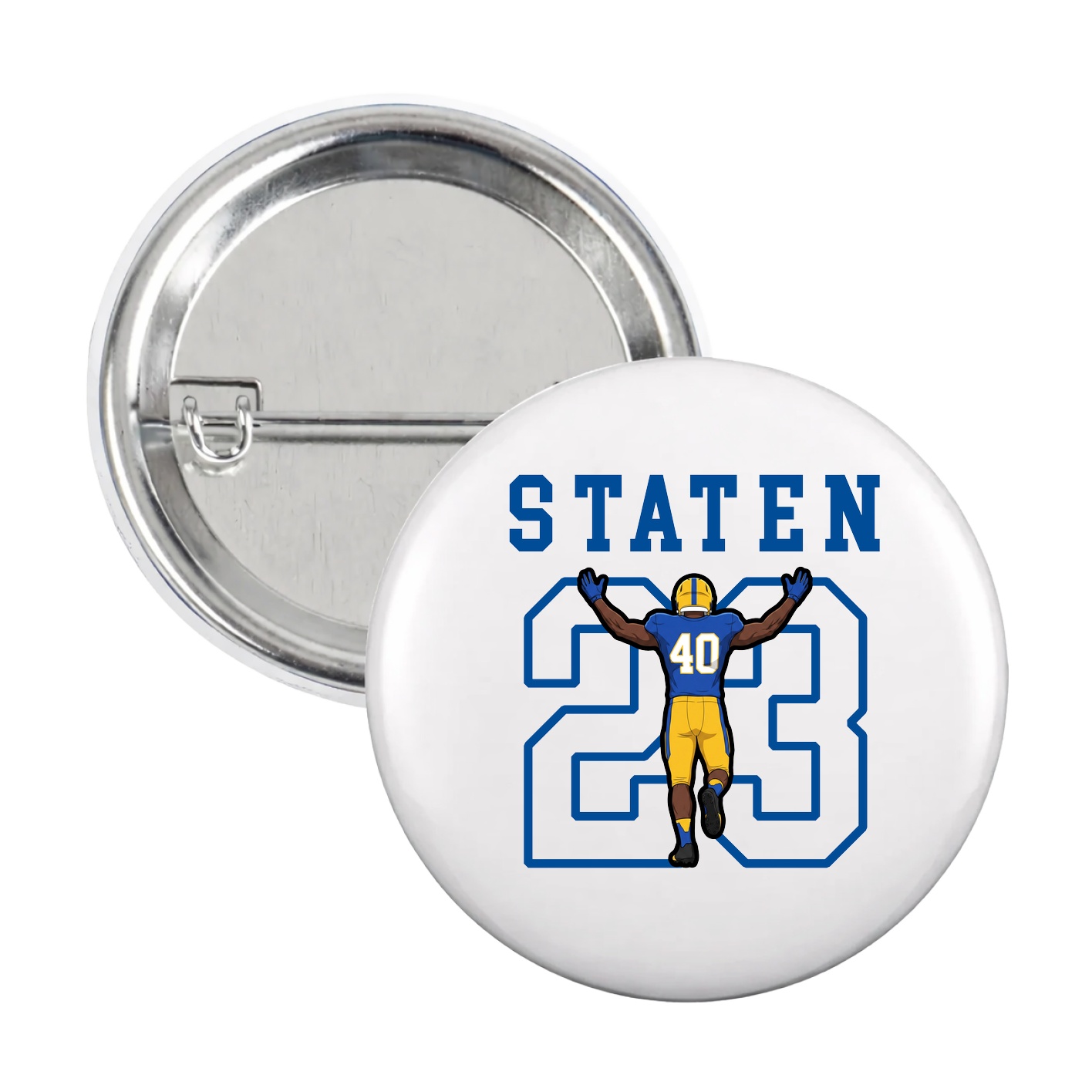 Game Day Button — Shirsey in White