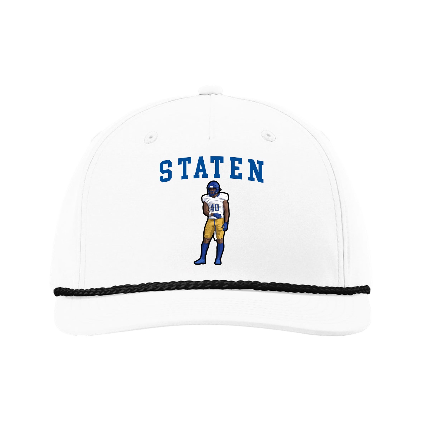 Five-Panel Classic Rope Cap — Shirsey in White