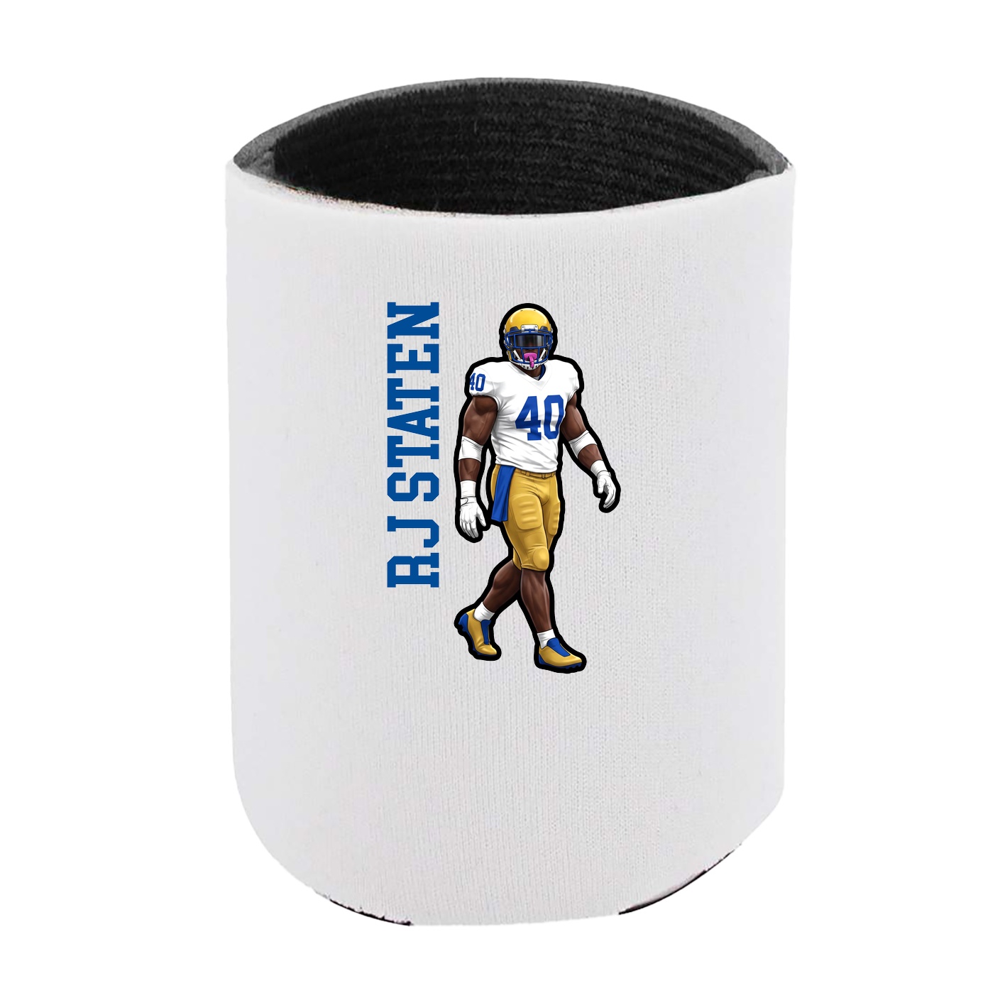 Can Holder — Name Vertical in White