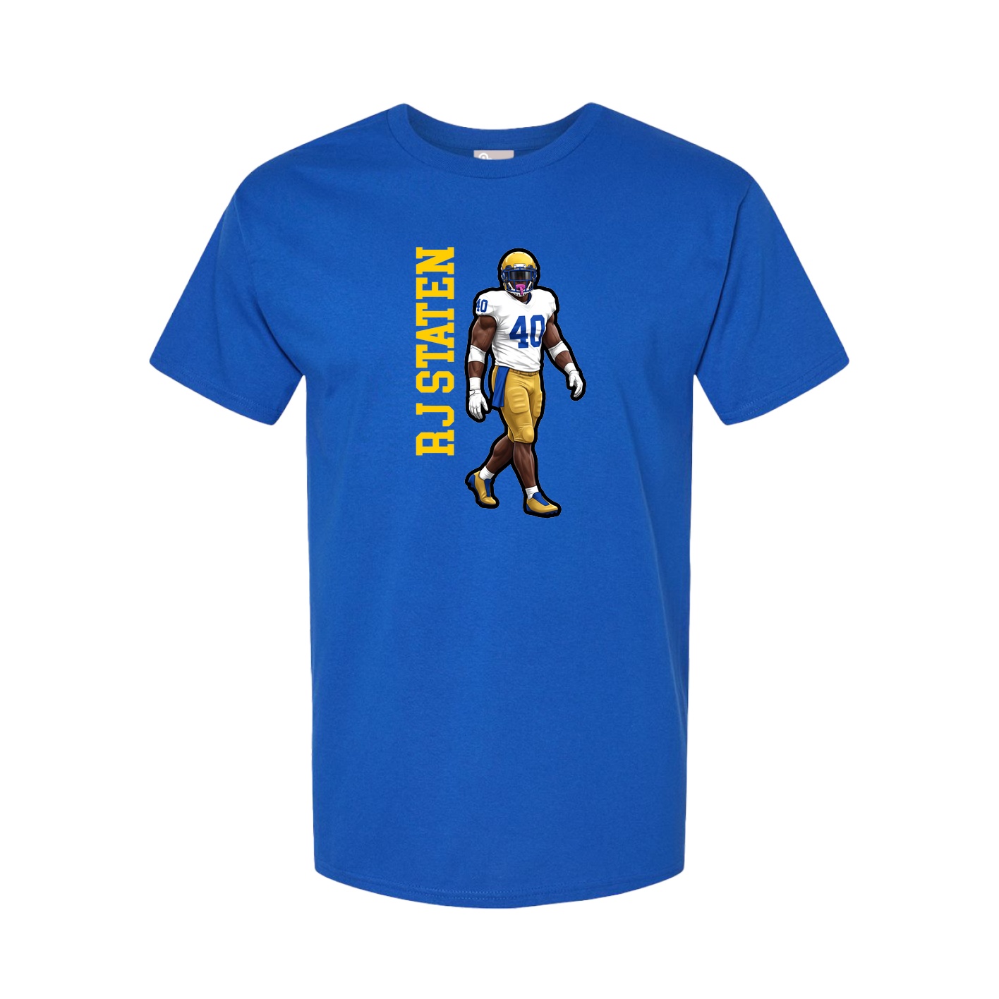 Tee — Name Vertical in Royal
