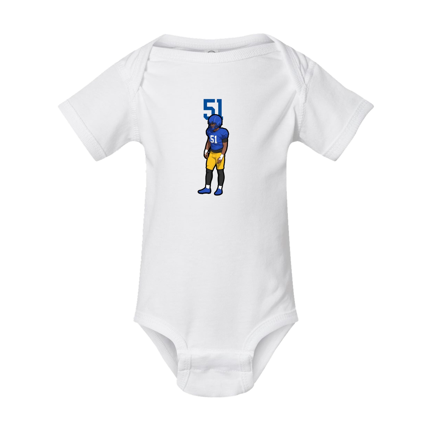 Baby Onesie — Number Top in White