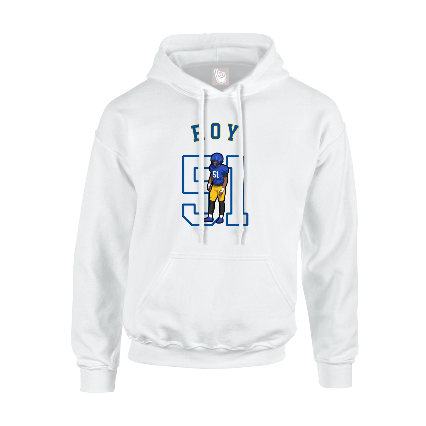 Hoodie — Shirsey Arch in White