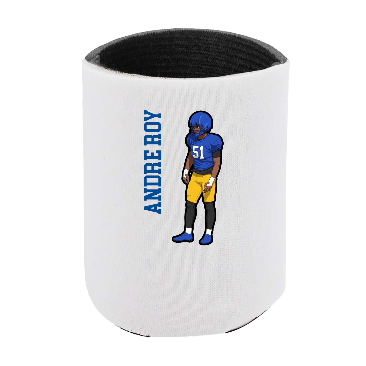 Can Holder — Name Vertical in White
