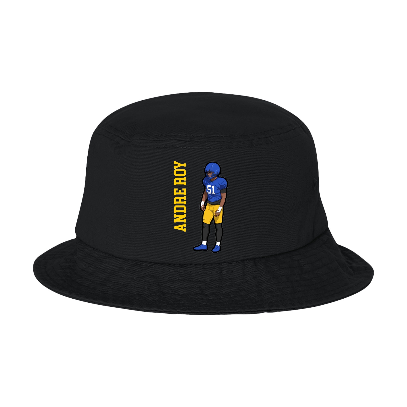 Bucket Cap — Name Vertical in Black