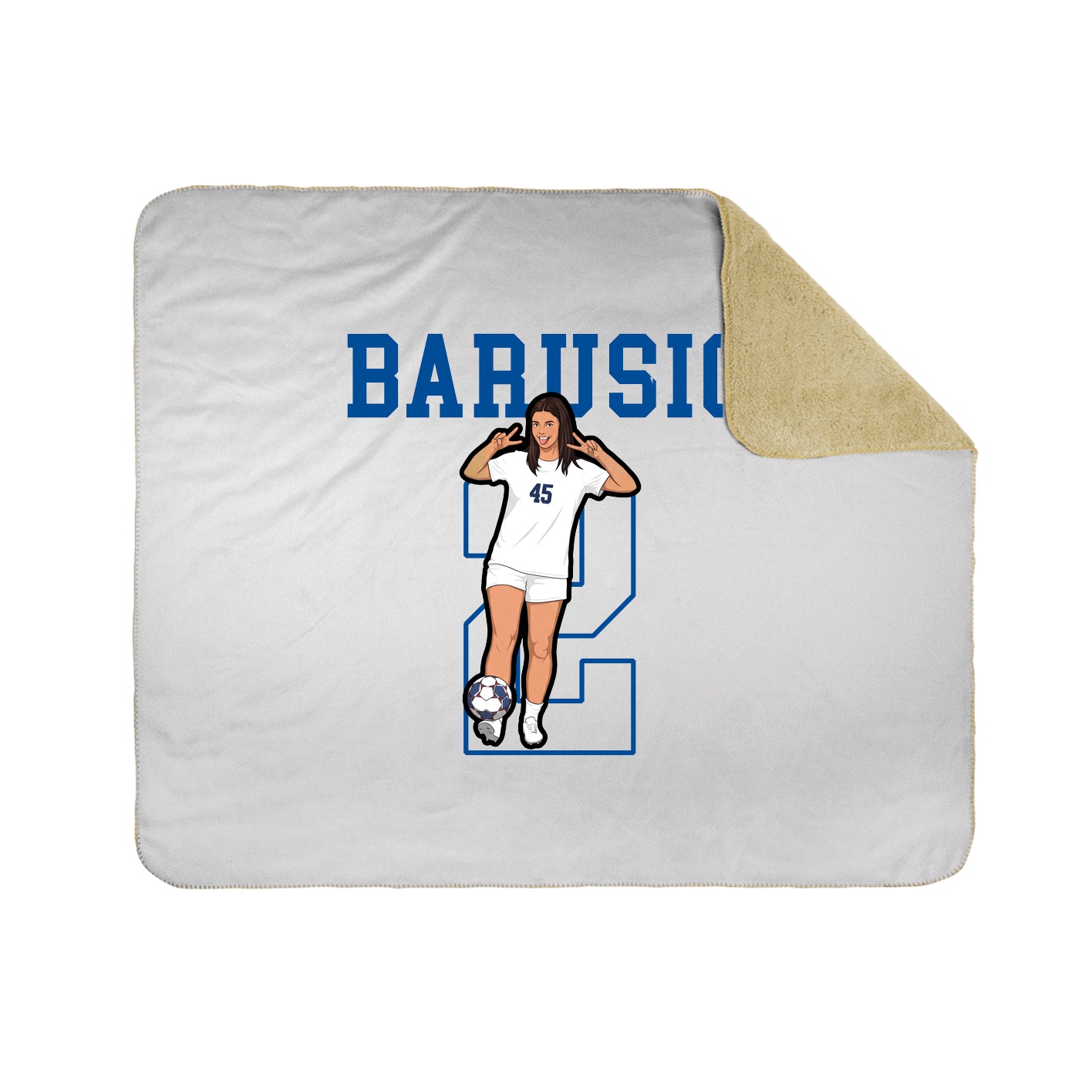 Throw Blanket — Shirsey in White