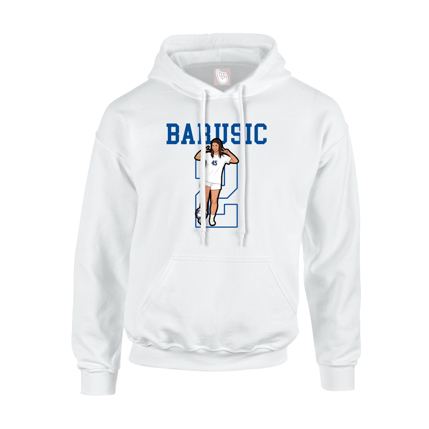 Hoodie — Shirsey in White