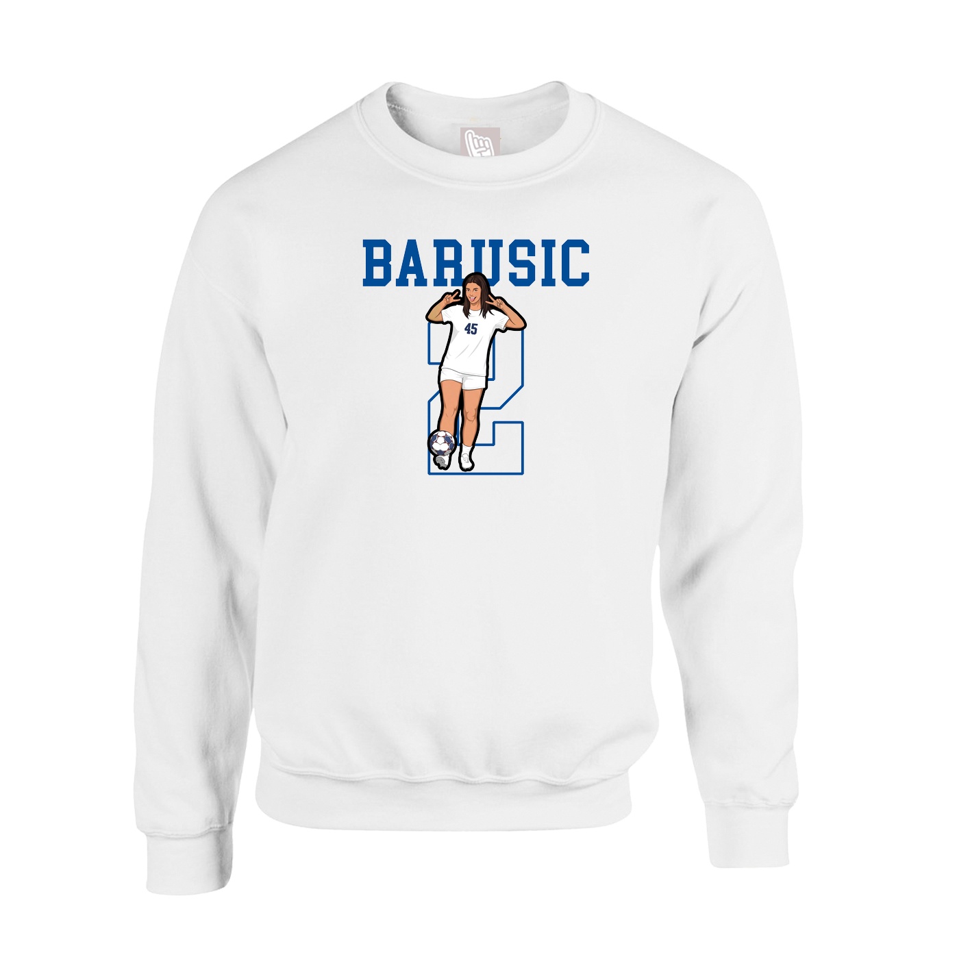 Fleece Crew — Shirsey in White