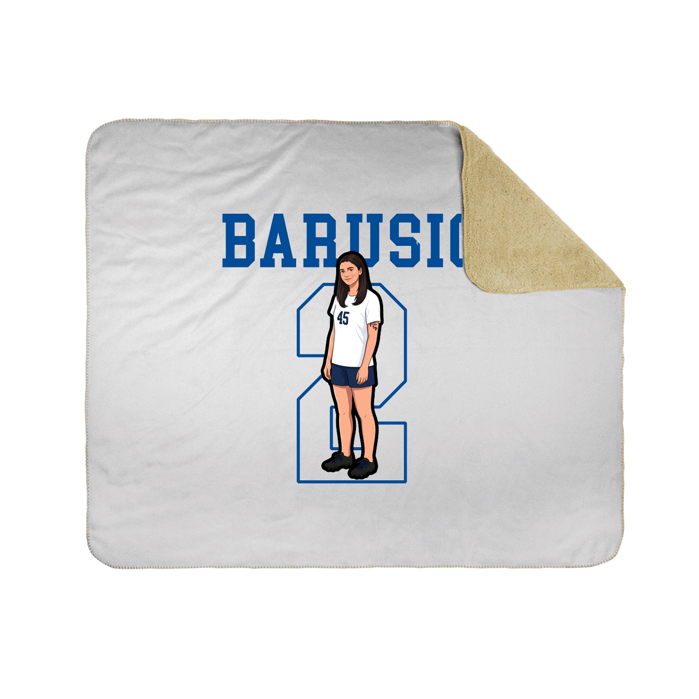 Throw Blanket — Shirsey in White