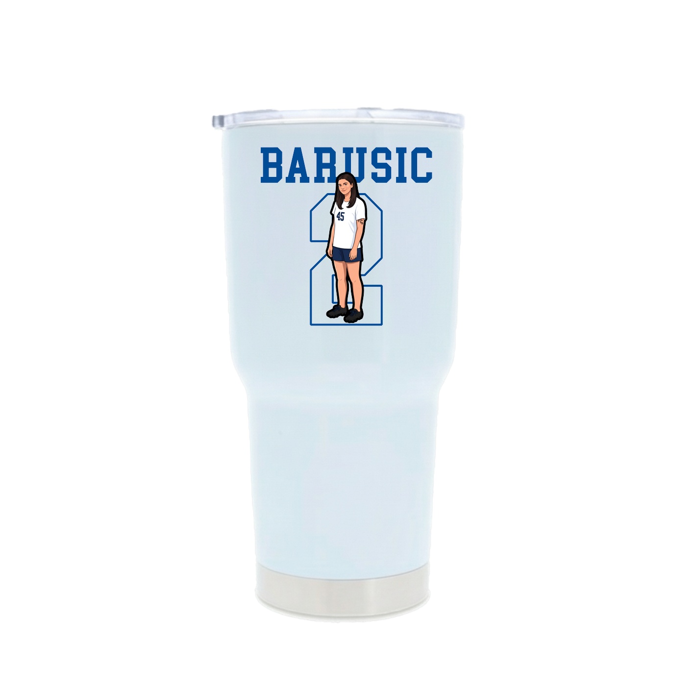 30oz Stainless Steel Tumbler — Shirsey in White