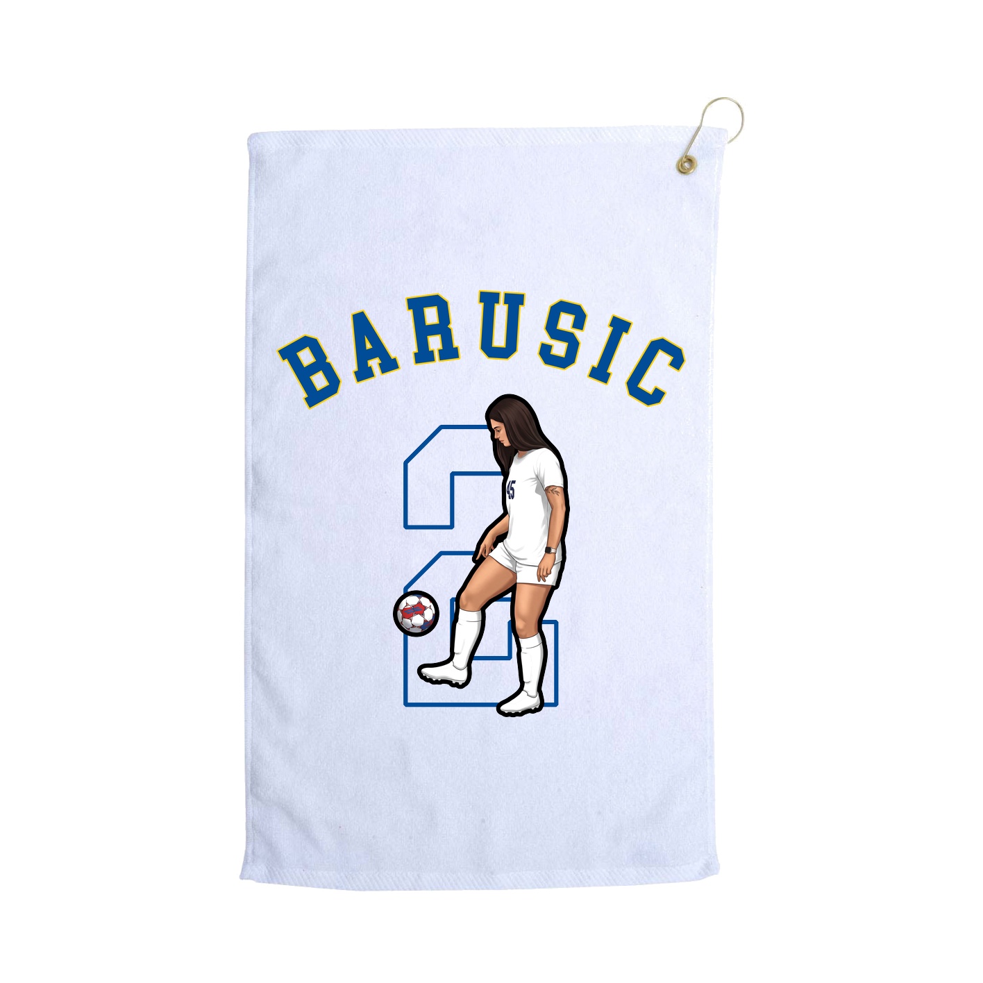 Golf Towel — Shirsey Arch in White