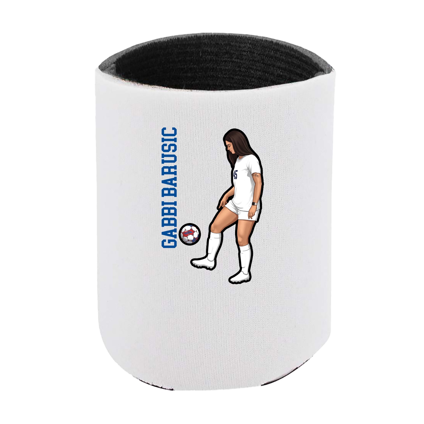 Can Holder — Name Vertical in White