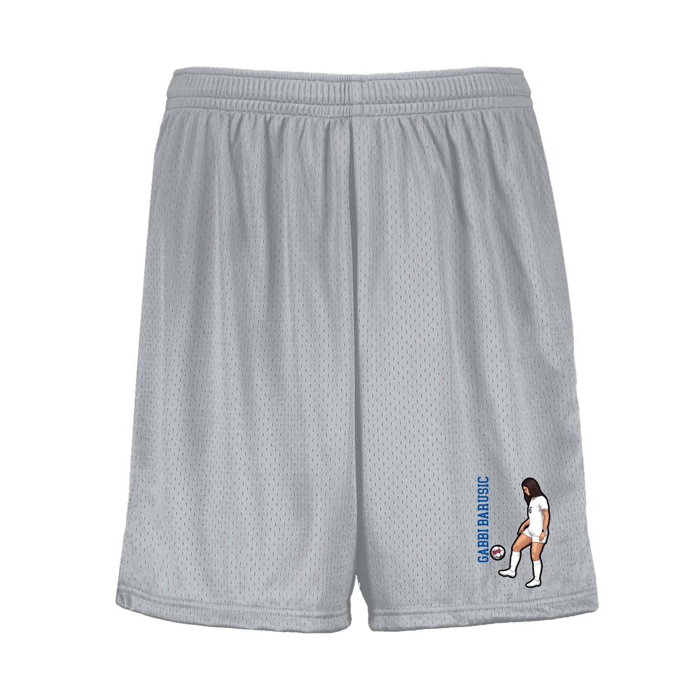 Shorts — Name Vertical in Silver