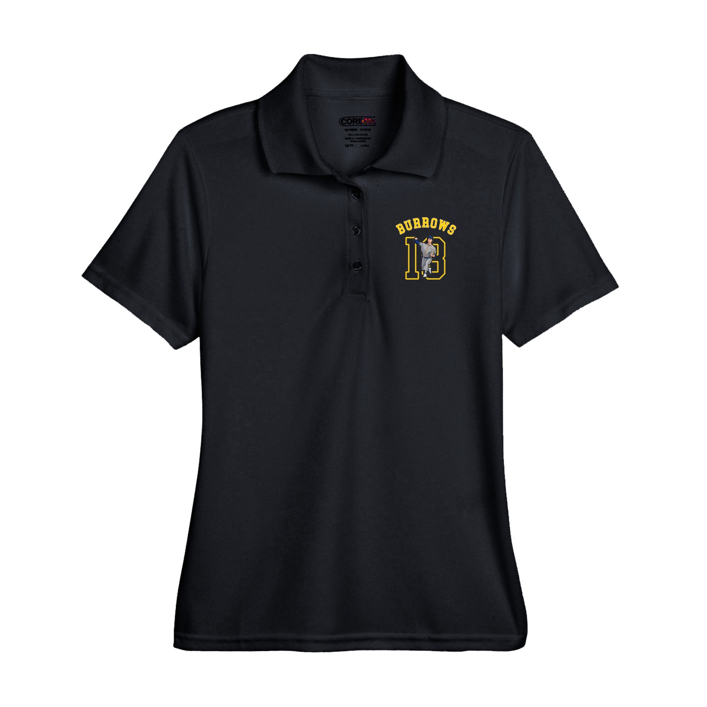 Performance Polo — Shirsey Arch in Black