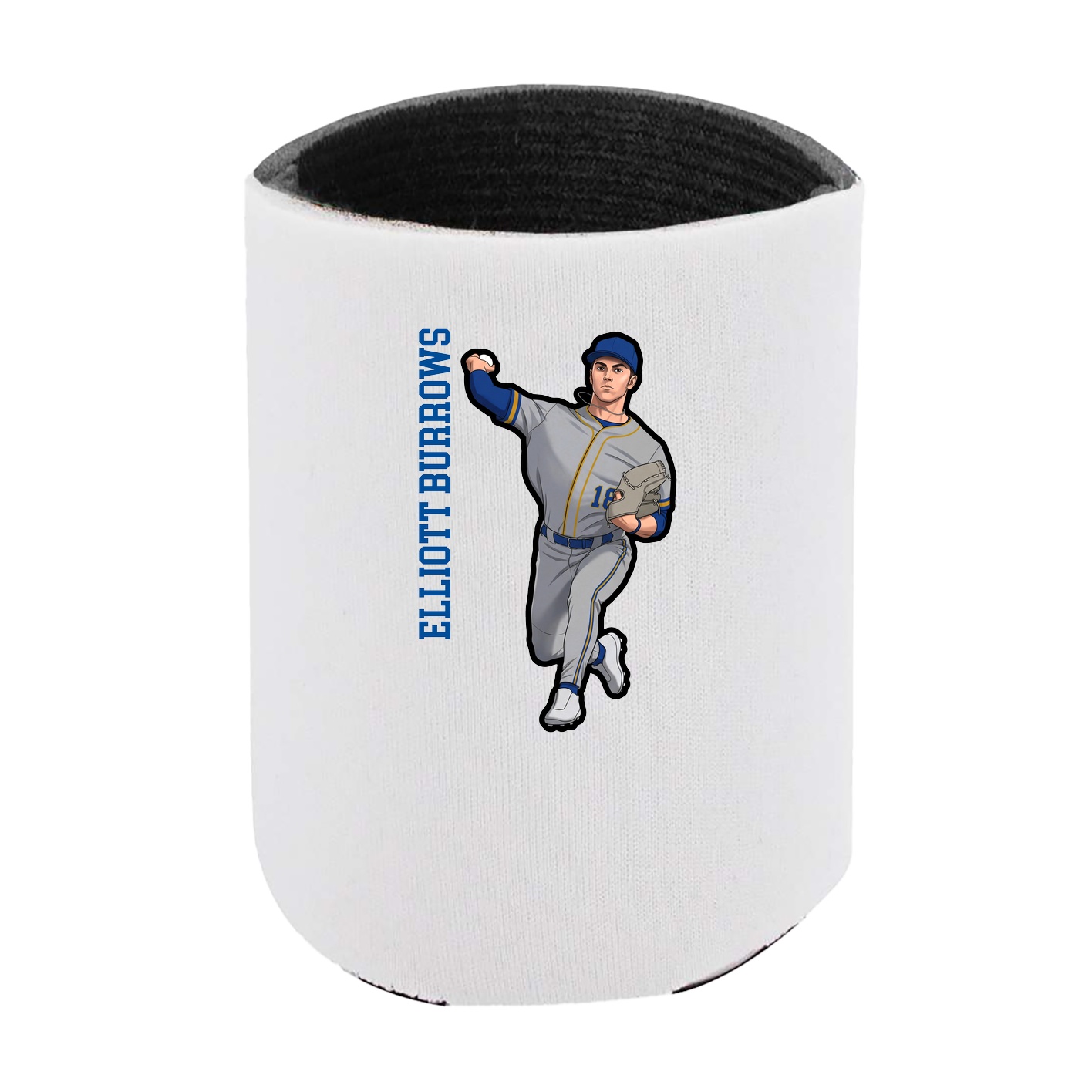 Can Holder — Name Vertical in White