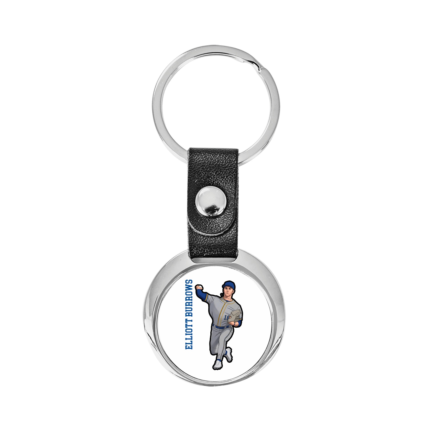Key Chain — Name Vertical in Classic