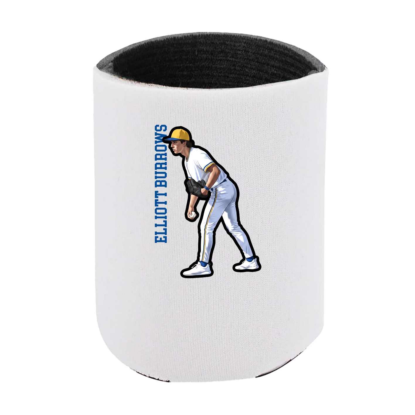 Can Holder — Name Vertical in White