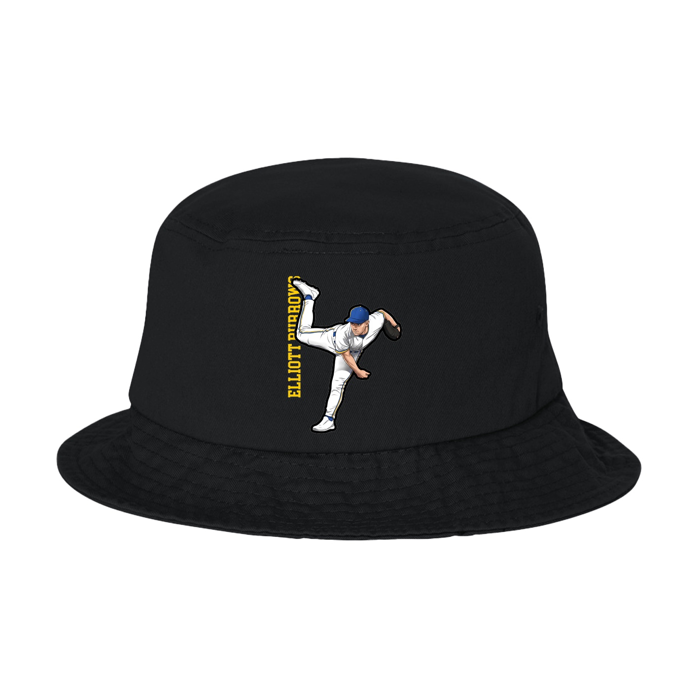 Bucket Cap — Name Vertical in Black