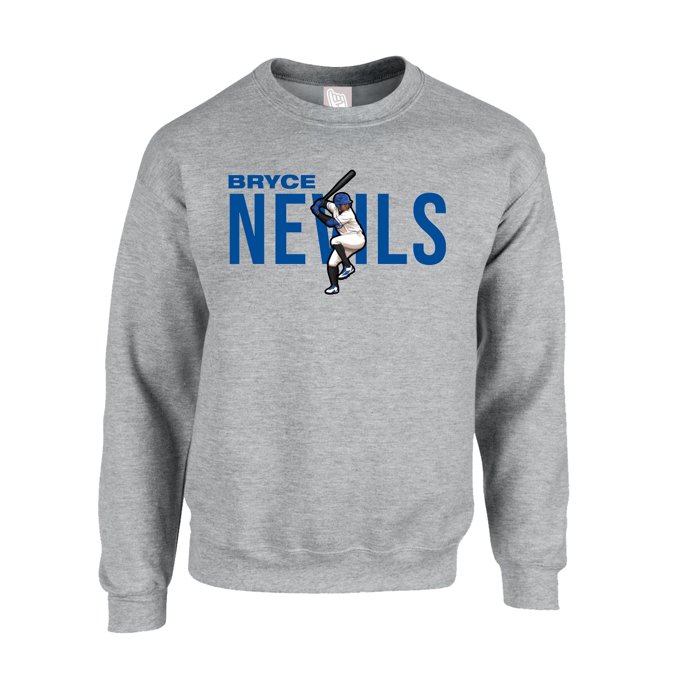 Fleece Crew — Player Name in Grey