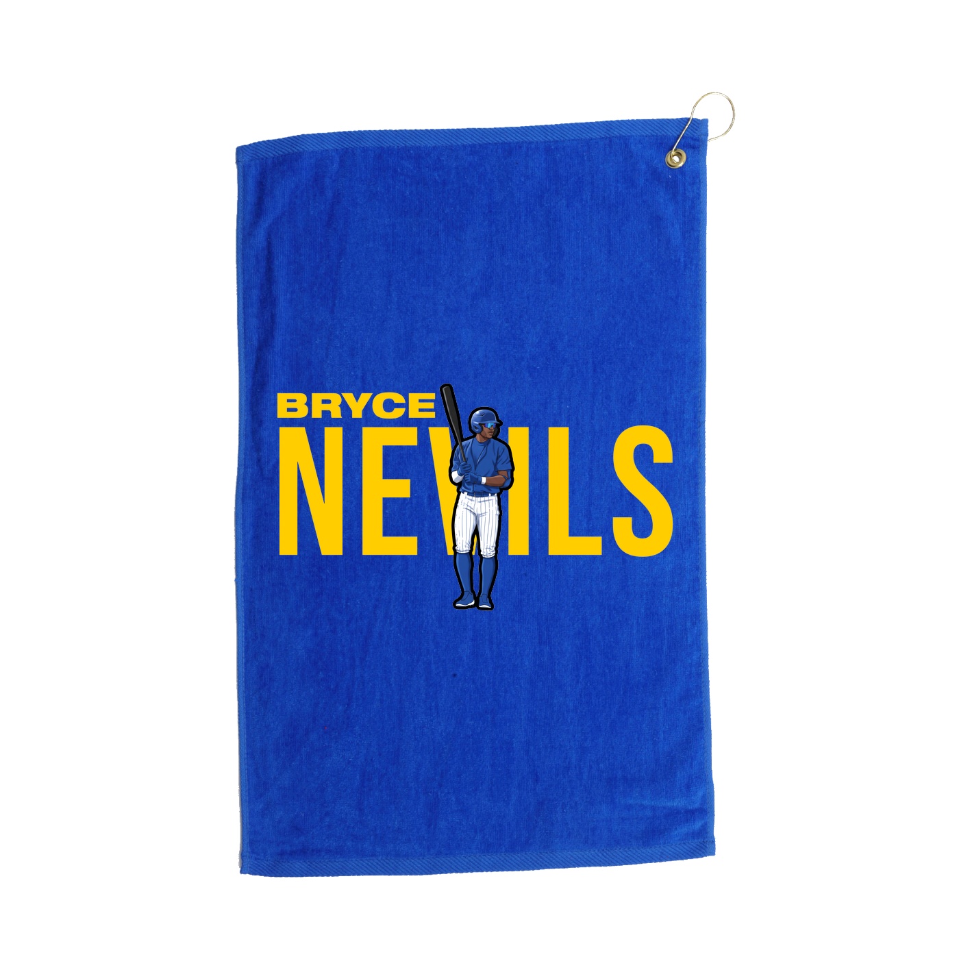 Golf Towel — Player Name in Royal