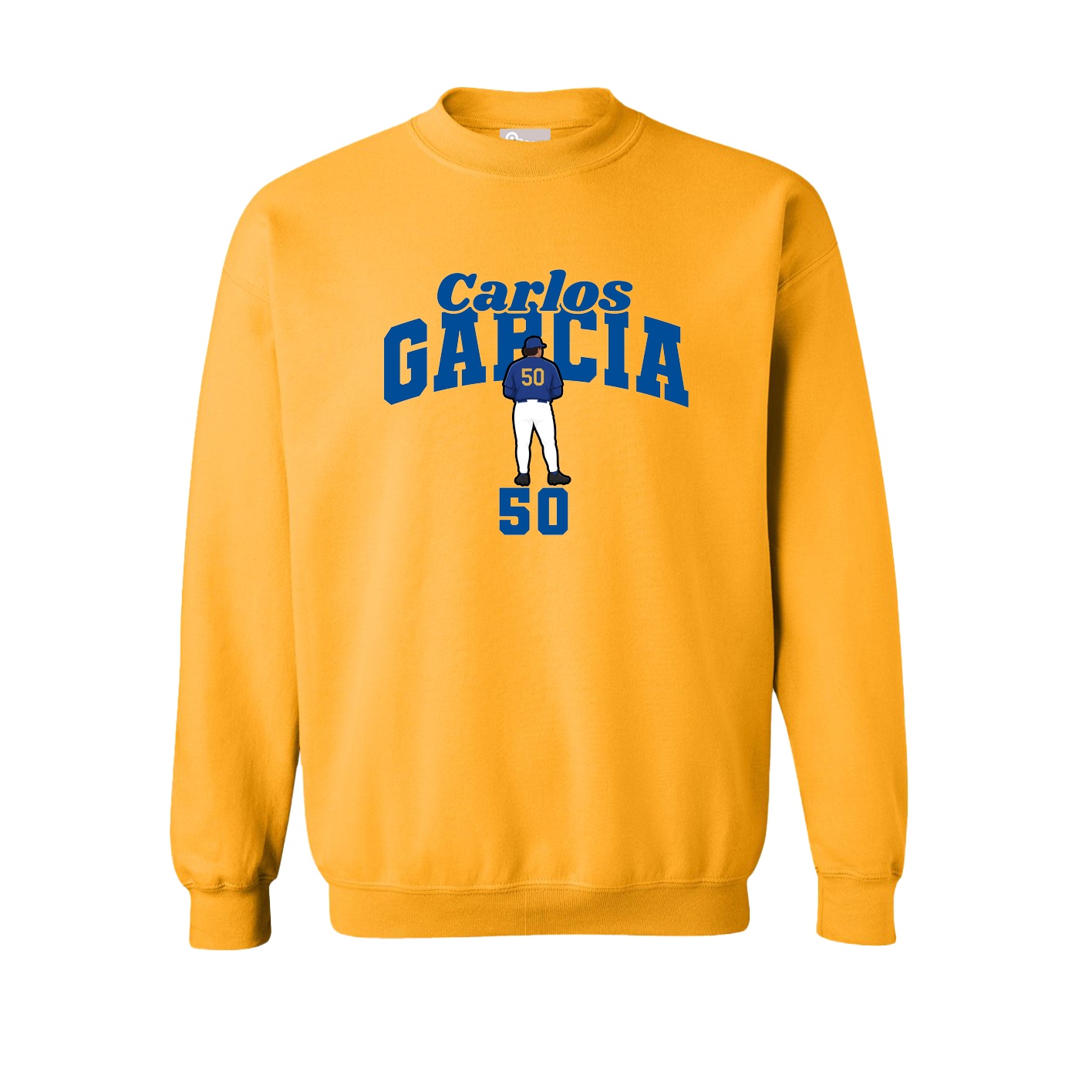 Fleece Crew — Signature Arch in Gold