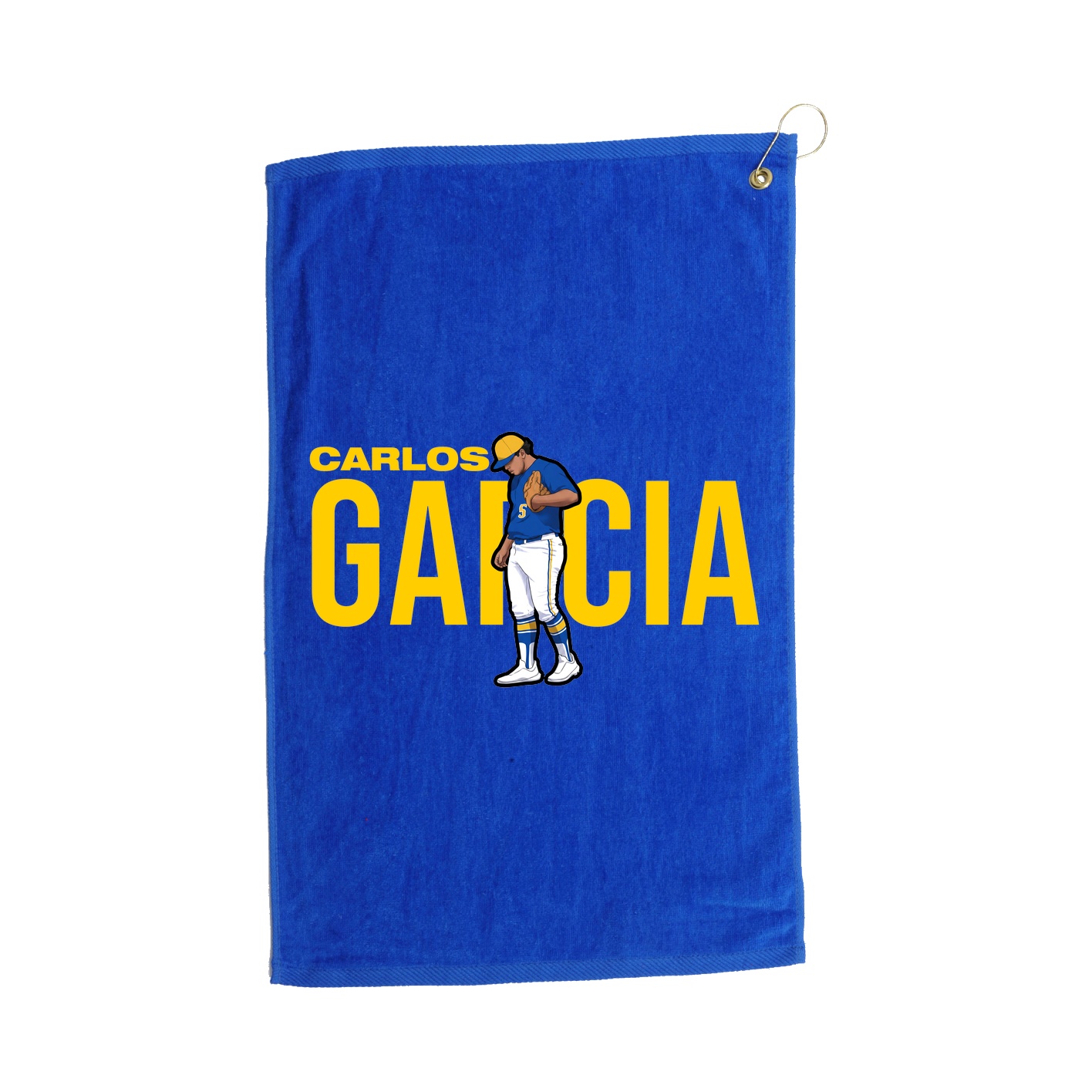 Golf Towel — Player Name in Royal