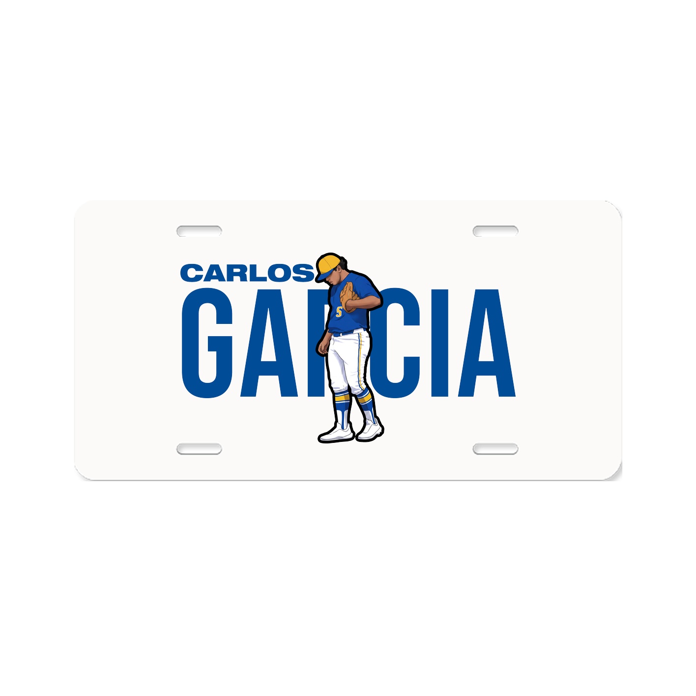License Plate — Player Name in Classic