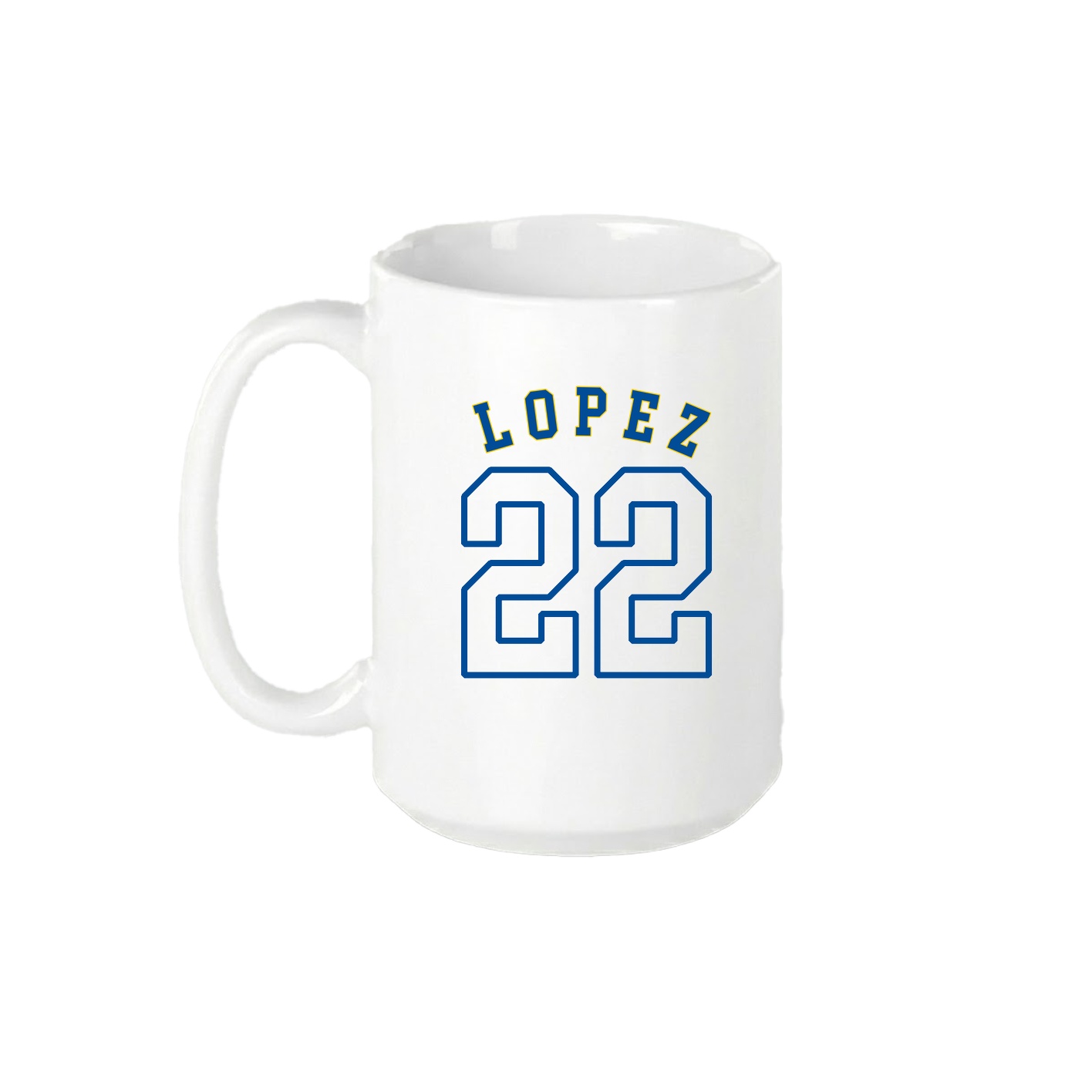 15oz Coffee Mug — Shirsey Arch in White