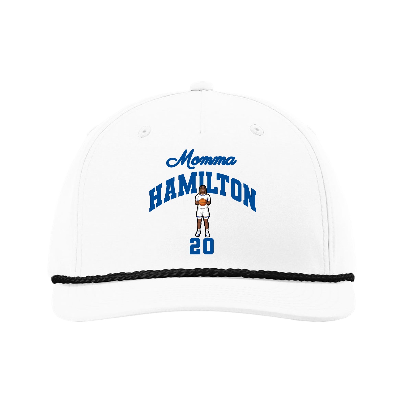 Five-Panel Classic Rope Cap — Mothers Day Arch in White