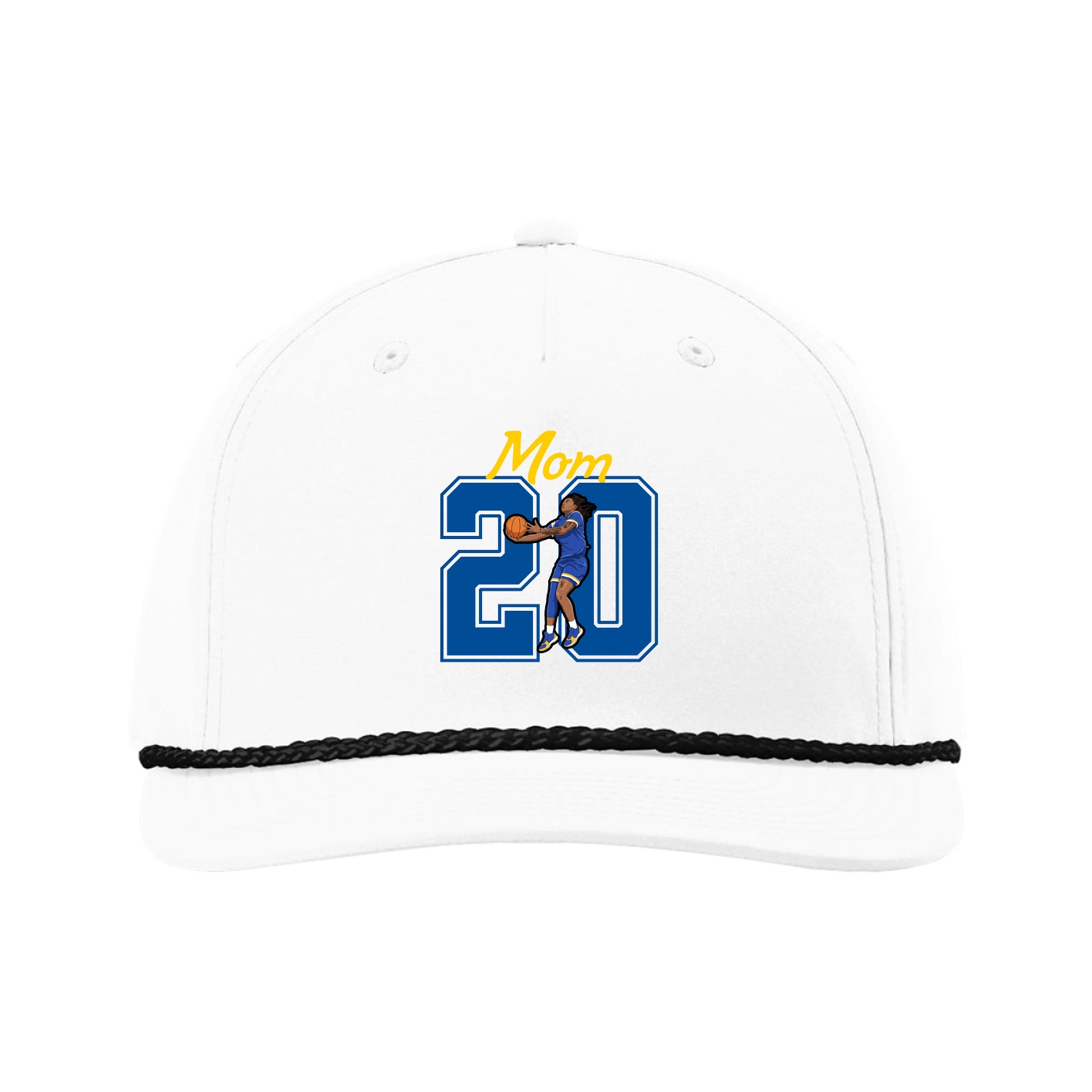 Five-Panel Classic Rope Cap — Mothers Day Shirsey in White