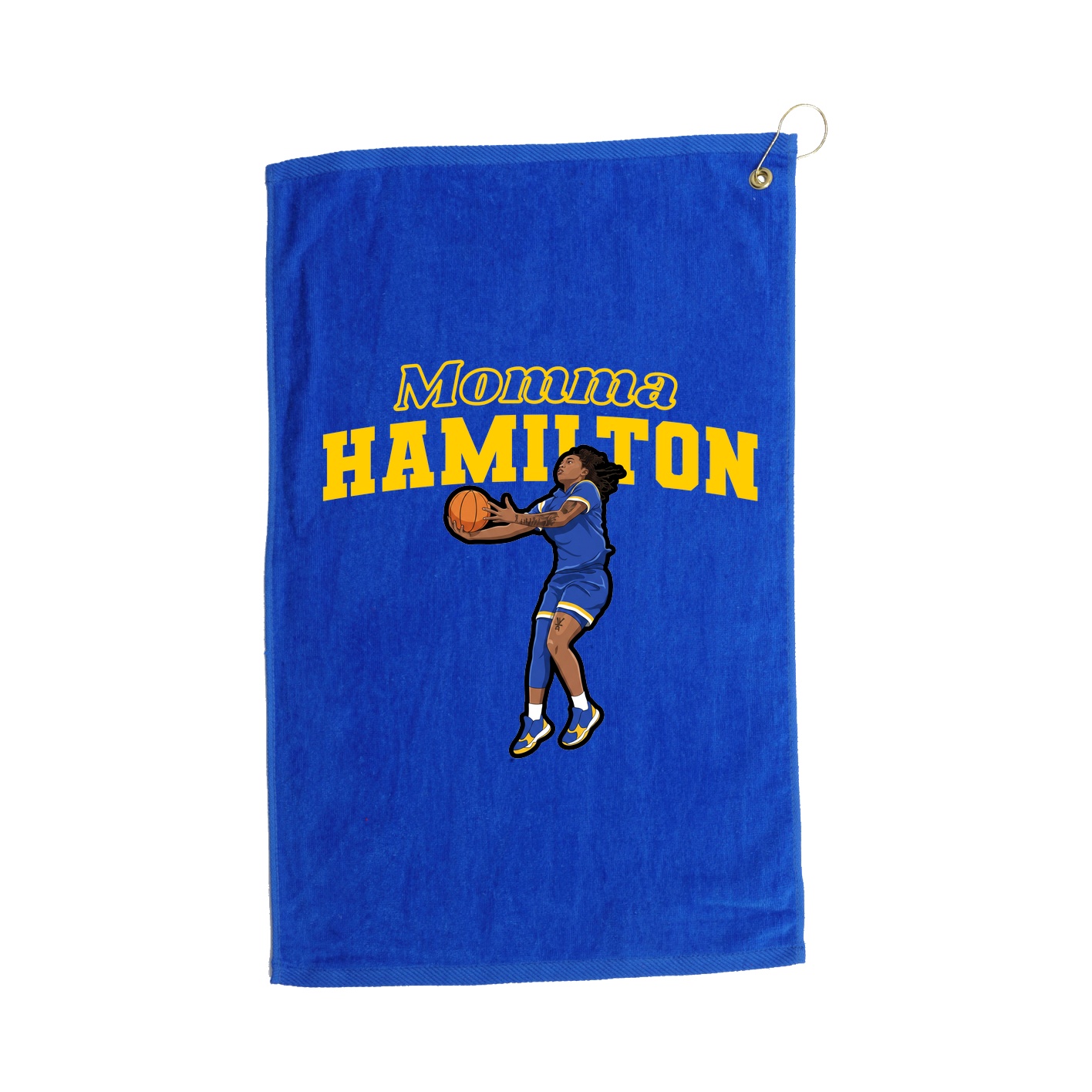 Golf Towel — Mothers Day Block in Royal