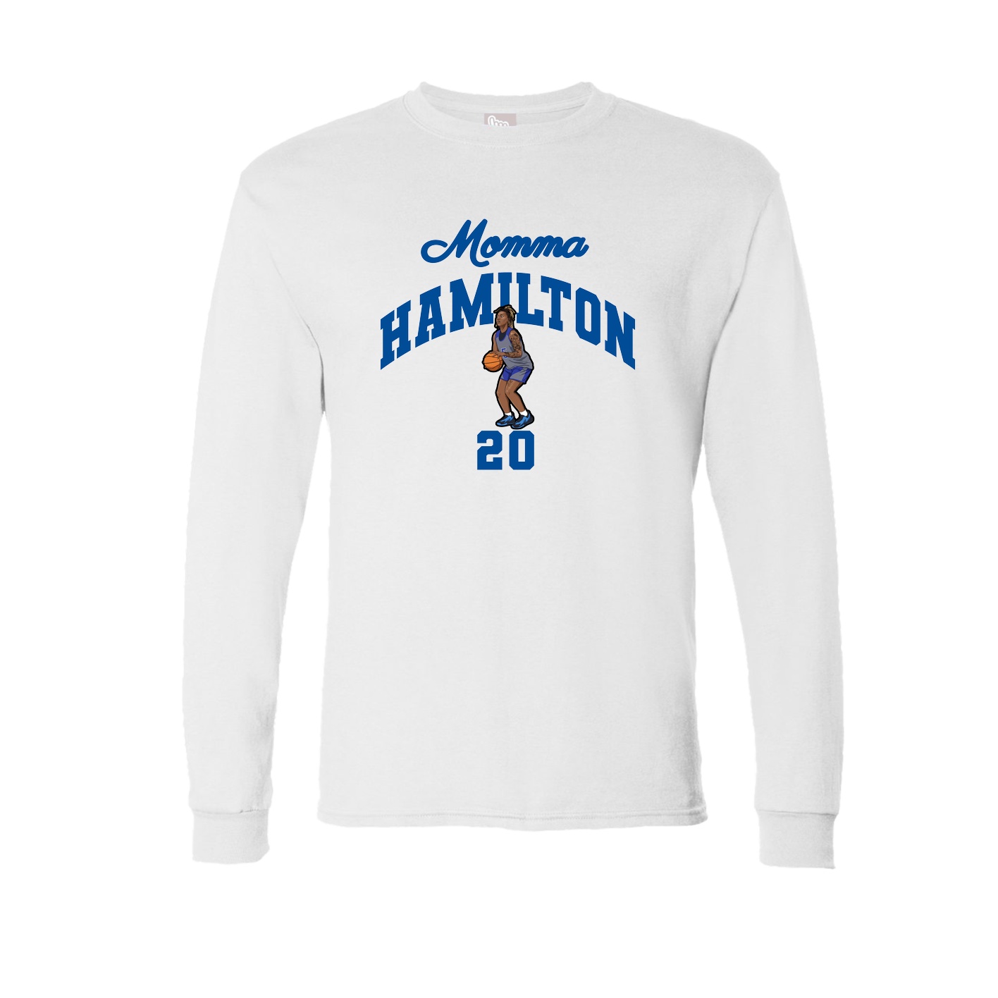 Long Sleeve Tee — Mothers Day Arch in White