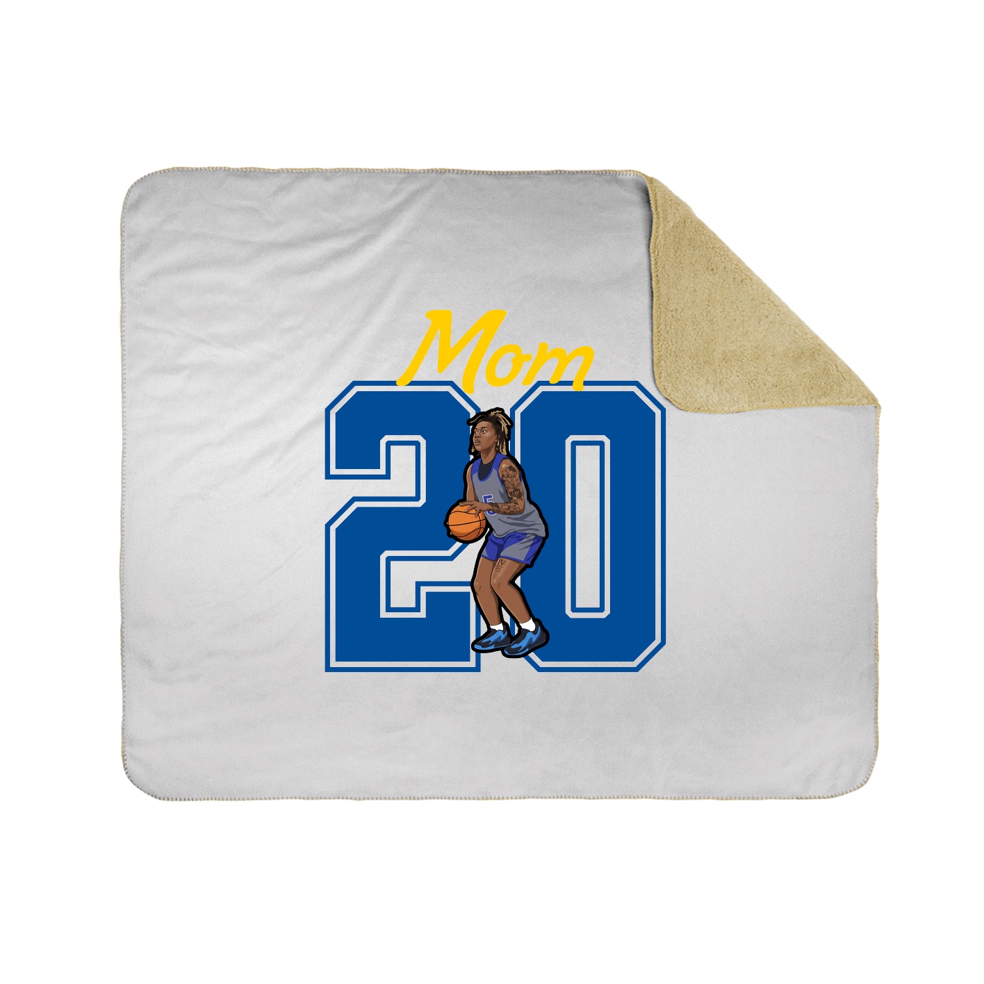 Throw Blanket — Mothers Day Shirsey in White