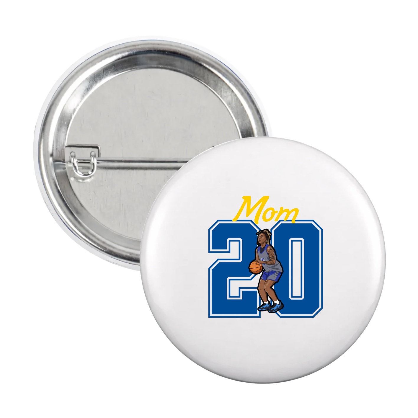 Game Day Button — Mothers Day Shirsey in White