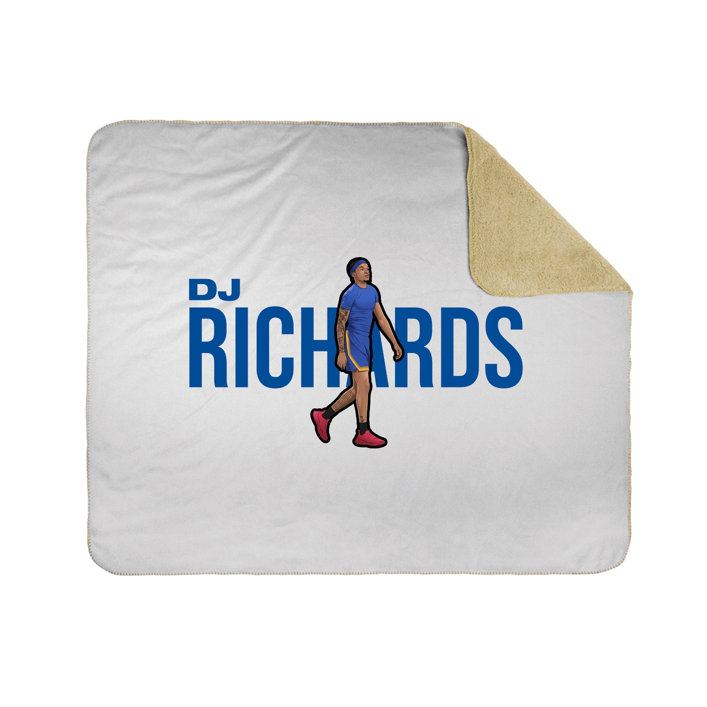 Throw Blanket — Player Name in White