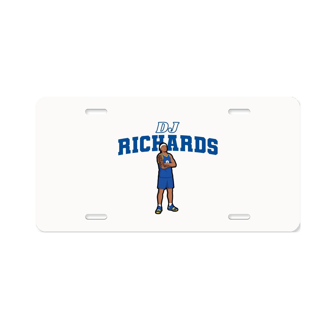License Plate — Name Arch in Classic