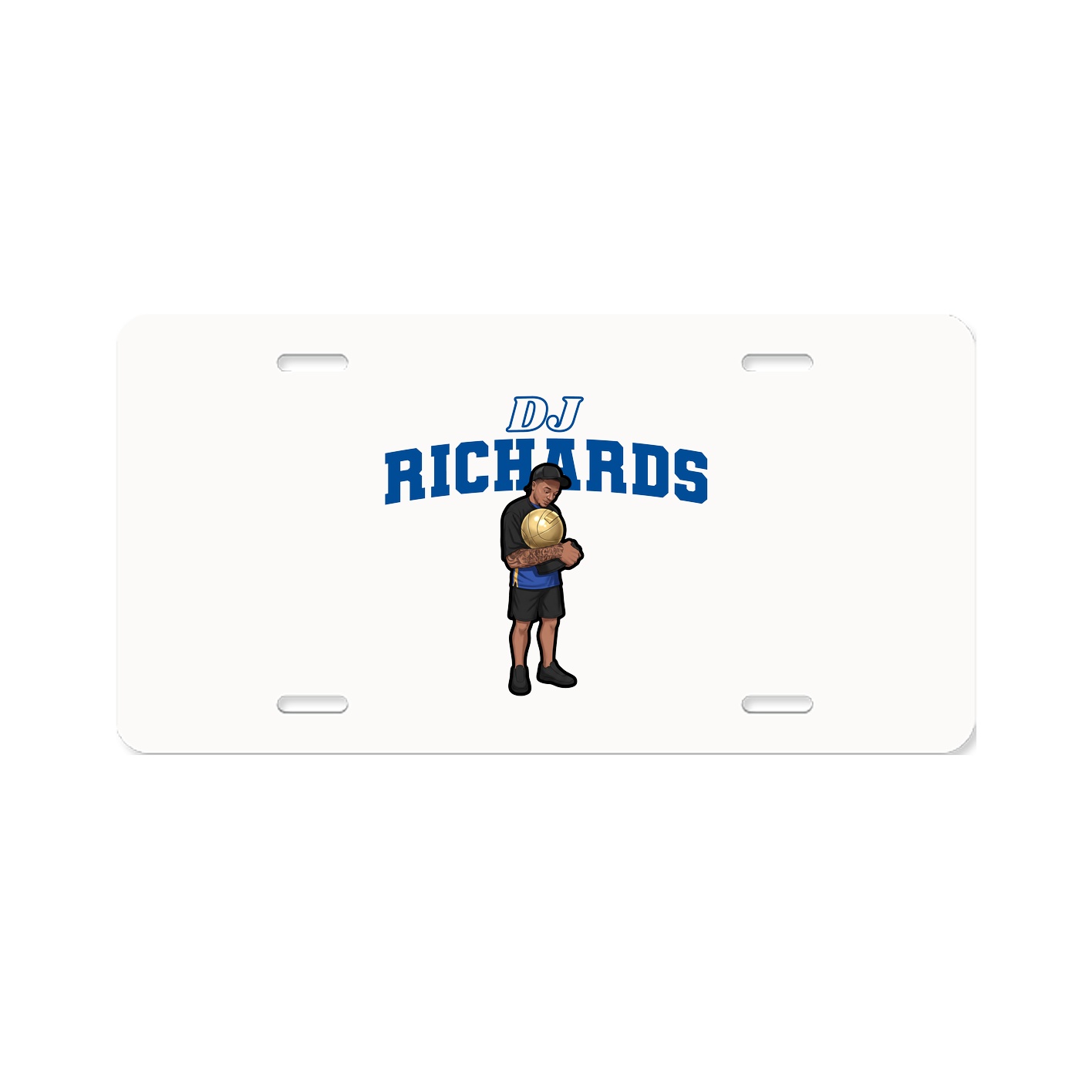 License Plate — Name Arch in Classic