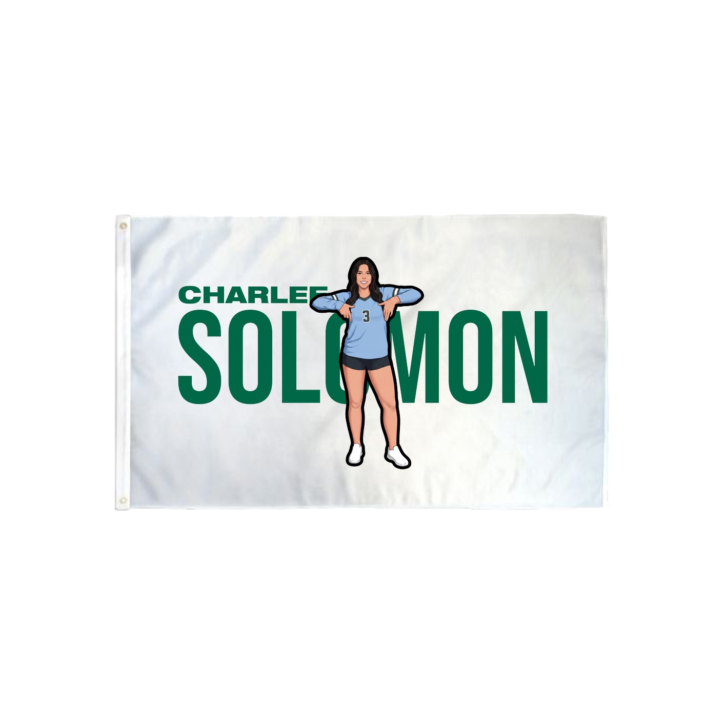 3x5 Flag — Player Name in Classic