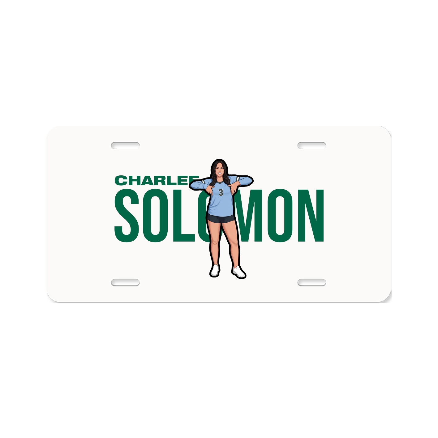 License Plate — Player Name in Classic
