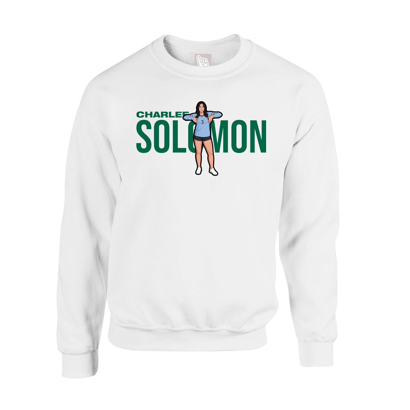 Fleece Crew — Player Name in White