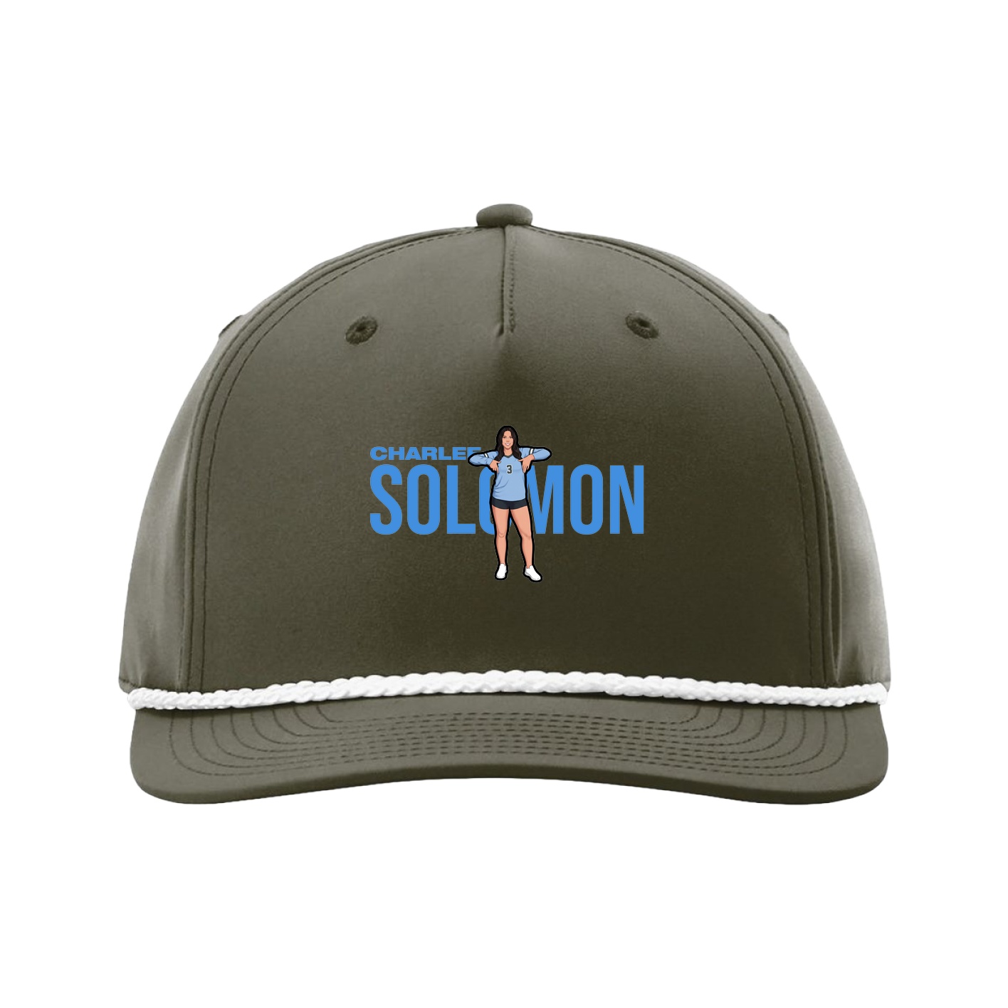 Five-Panel Classic Rope Cap — Player Name in Green