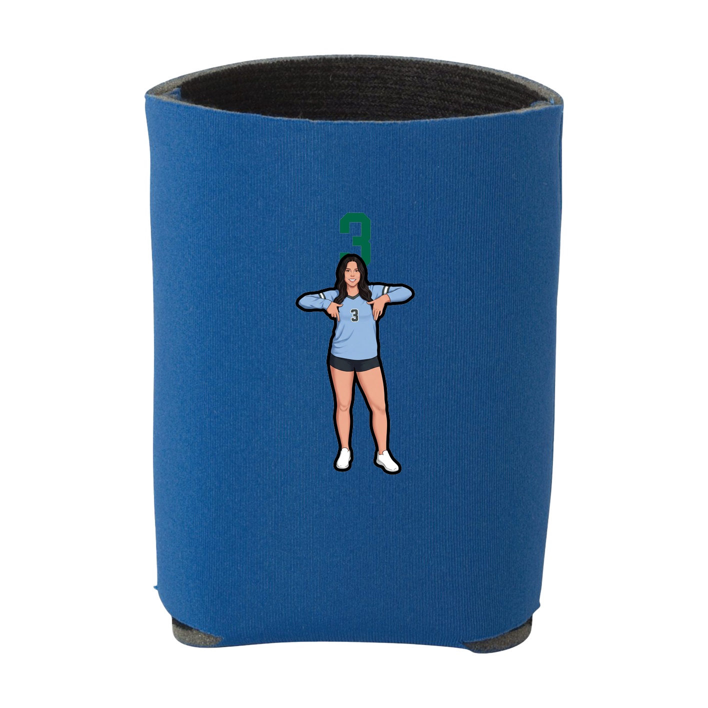 Can Holder — Number Top in Royal