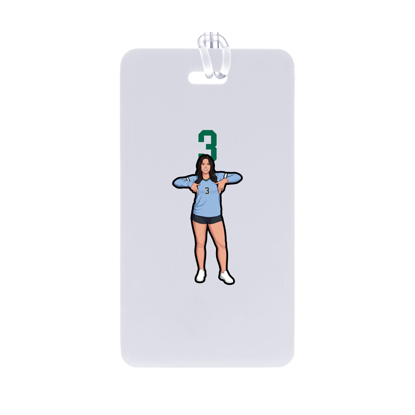 Bag Tag — Number Top in Classic