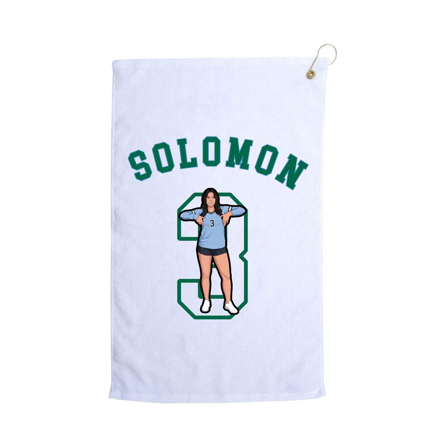 Golf Towel — Shirsey Arch in White