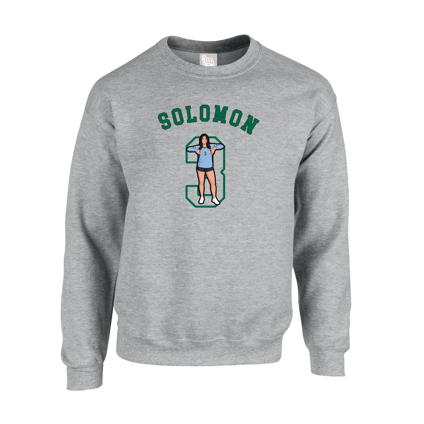 Fleece Crew — Shirsey Arch in Grey