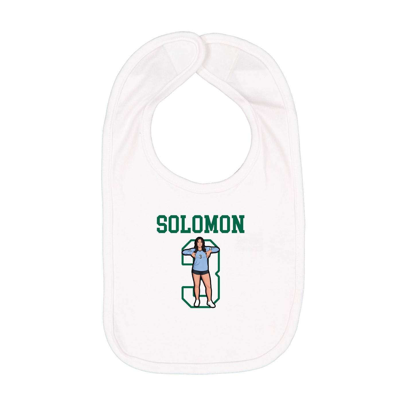 Infant Bib — Shirsey in White