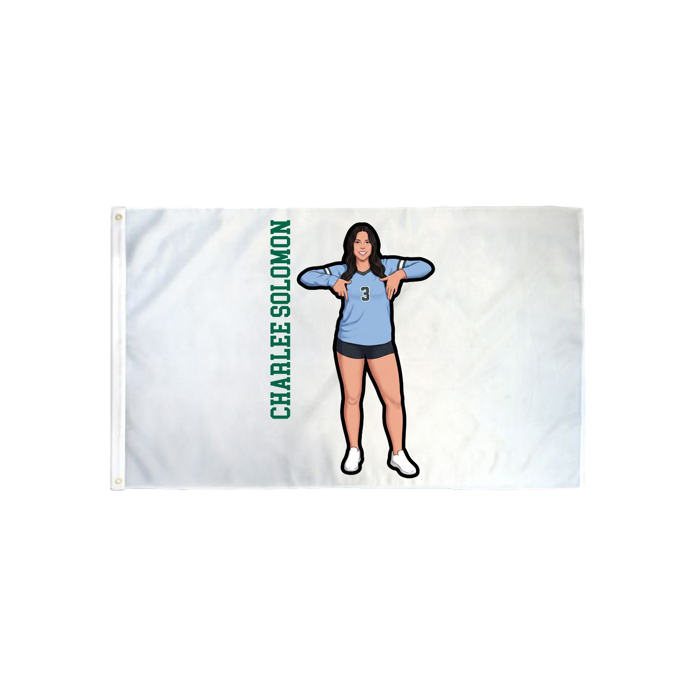 3x5 Flag — Name Vertical in Classic